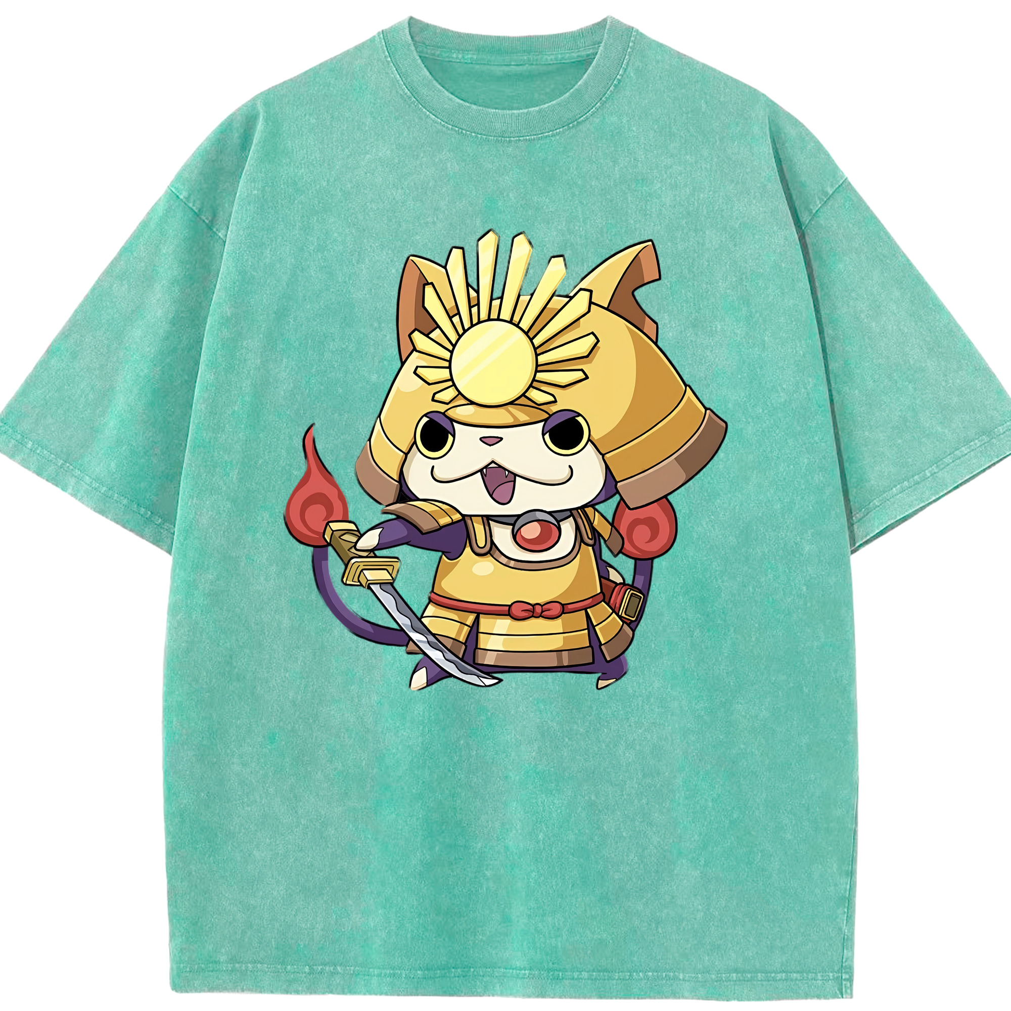 （画像用） 妖怪ウォッチ Yo-kai Watch 綿100% ヴィンテージ風 半袖Tシャツ（フロントプリント）